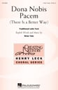 Dona Nobis Pacem Three-Part Treble choral sheet music cover